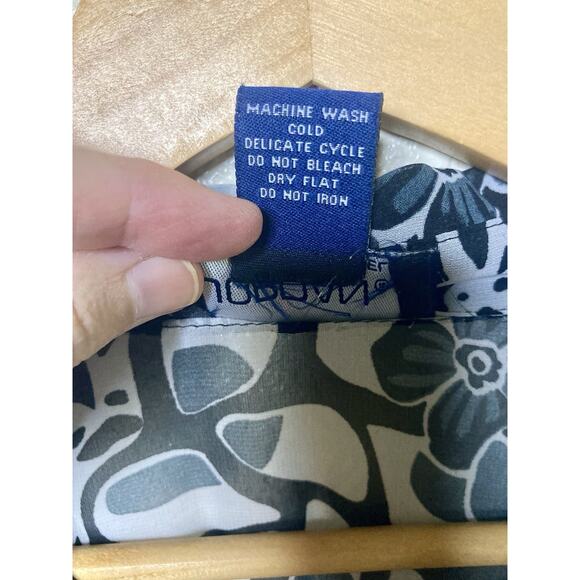 VTG Jordan Sheer Blouse Womens XL Floral Long Sleeve Button 90s Y2K Elegant - Picture 10 of 10